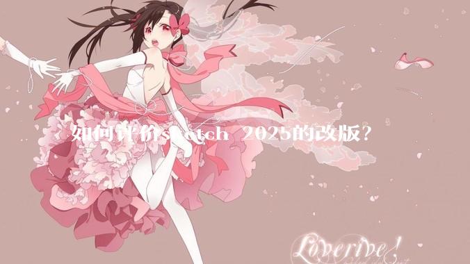 如何评价sketch 2025的改版？